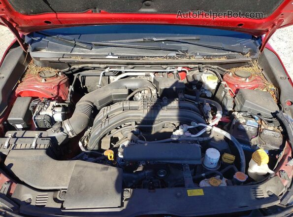 4S3GTAM66K3725873 2019 SUBARU IMPREZA Red უკანა სალონის ხედი