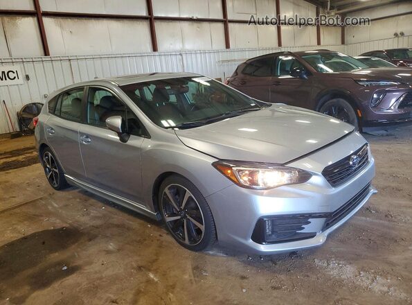 4S3GTAM66L3703650 2020 SUBARU IMPREZA Серебряный Передняя правая четверть