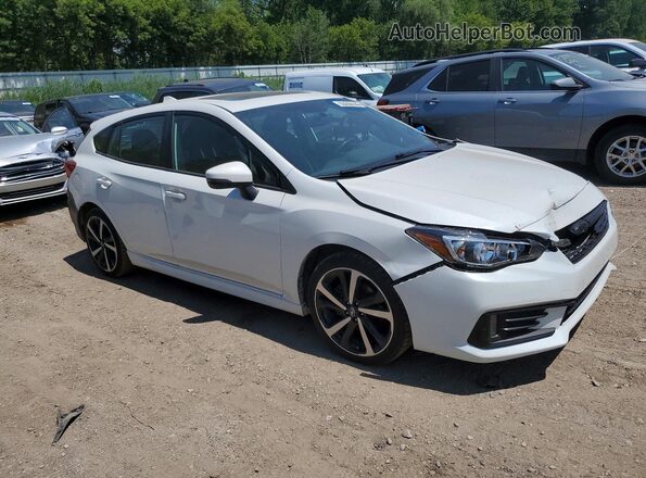 4S3GTAM68M3708950 2021 SUBARU IMPREZA White Front right