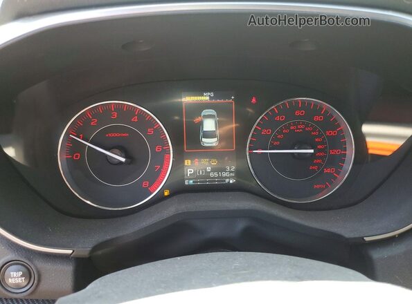 4S3GTAM68M3708950 2021 SUBARU IMPREZA White Instrument cluster view