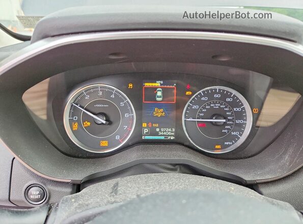 4S3GTAT64J3752893 2018 SUBARU IMPREZA Gray Vista del cuadro de instrumentos