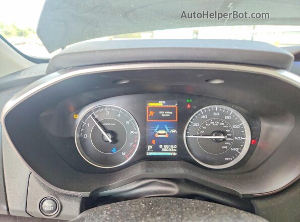 4S3GTAT65K3711092 2019 SUBARU IMPREZA Черный Вид щитка приборов