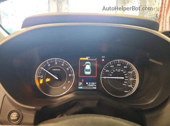 4S3GTAT67J3723548 2018 SUBARU IMPREZA Серый Вид щитка приборов