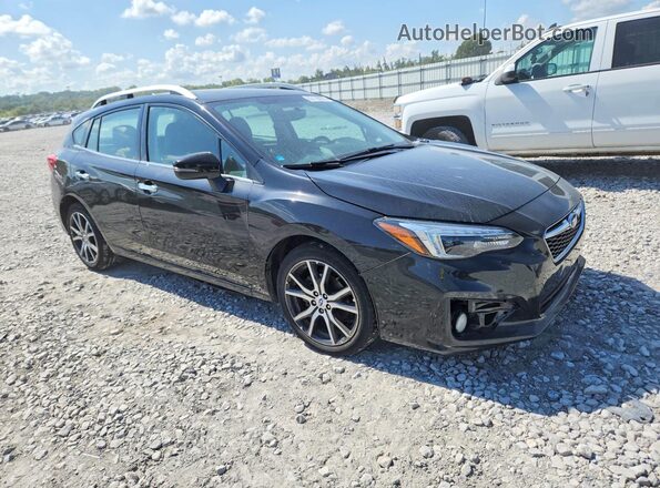 4S3GTAT68J3706578 2018 SUBARU IMPREZA Black Engine compartment view