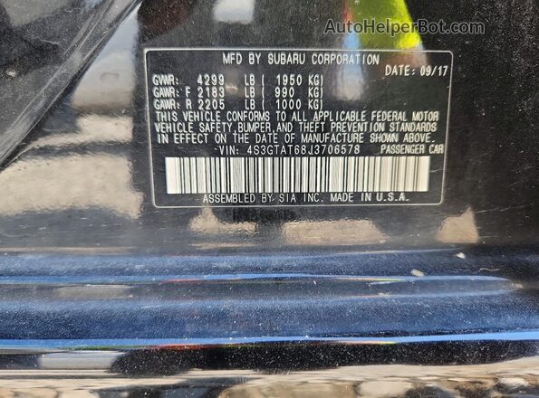 4S3GTAT68J3706578 2018 SUBARU IMPREZA Black 