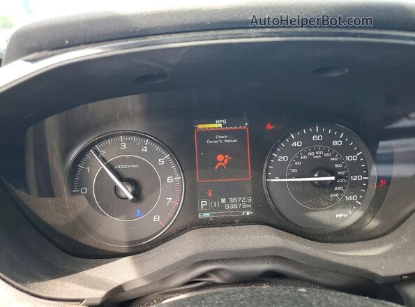 4S3GTAV60M3714255 2021 SUBARU IMPREZA Silver Вид щитка приладів
