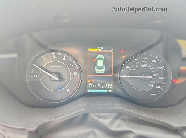4S3GTAV64P3717261 2023 SUBARU IMPREZA Red Vista del cuadro de instrumentos