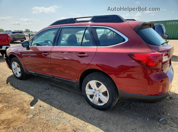 4S4BSAAC1G3291002 2016 SUBARU OUTBACK Красный Задняя левая четверть