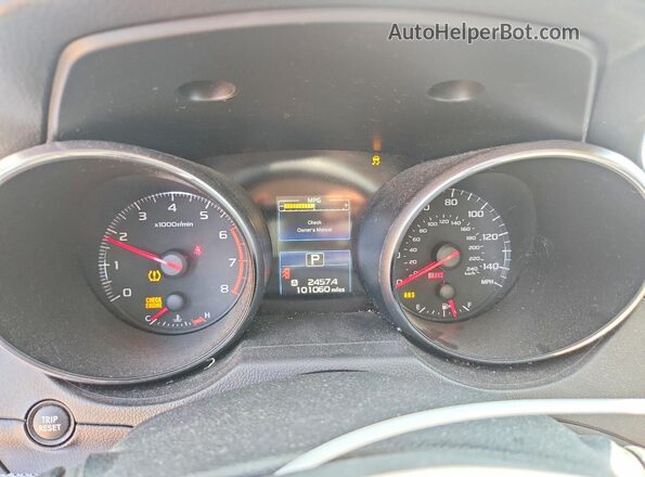 4S4BSAAC1G3291002 2016 SUBARU OUTBACK Красный Вид щитка приборов