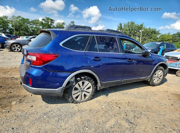 4S4BSAAC2H3213216 2017 SUBARU OUTBACK Blue Rear right
