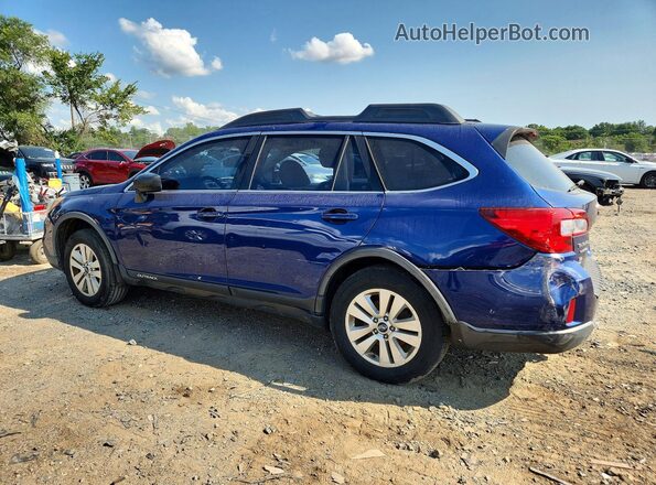 4S4BSAAC2H3213216 2017 SUBARU OUTBACK Blue Rear left