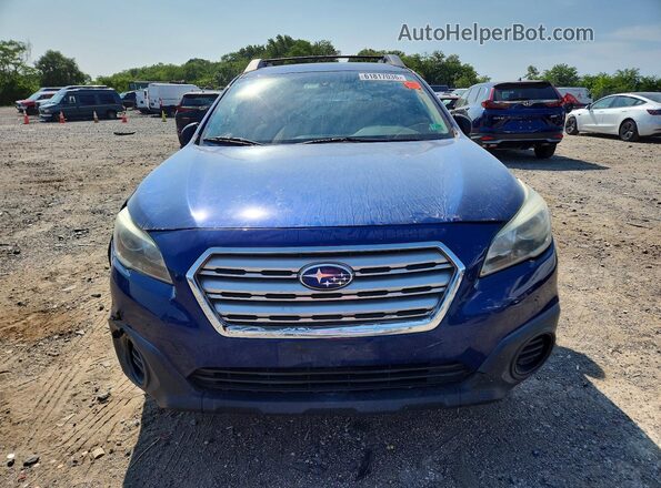 4S4BSAAC2H3213216 2017 SUBARU OUTBACK Blue Front view