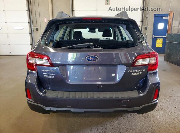 4S4BSAAC2H3395208 2017 SUBARU OUTBACK Blue Rear view