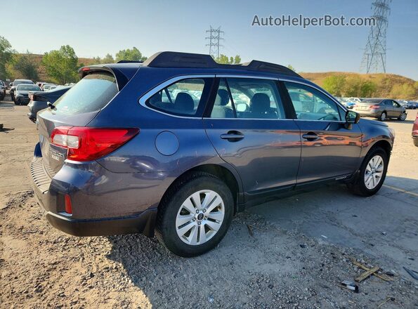 4S4BSAAC2H3432824 2017 SUBARU OUTBACK Blue Հետևի աջ