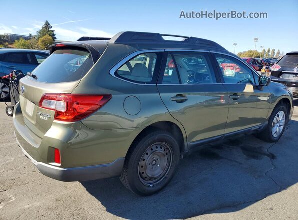 4S4BSAAC3G3313582 2016 SUBARU OUTBACK Green Trasero derecho