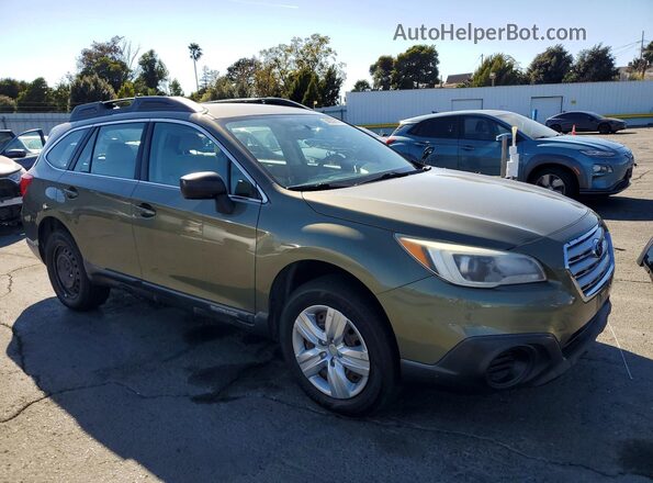 4S4BSAAC3G3313582 2016 SUBARU OUTBACK Green Delantero derecho