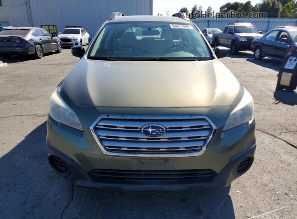 4S4BSAAC3G3313582 2016 SUBARU OUTBACK Green Vista frontal