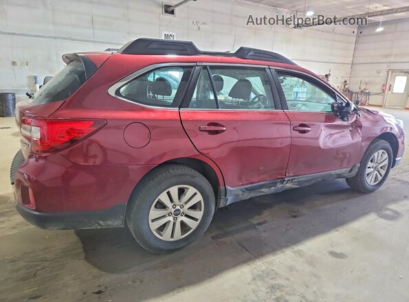 4S4BSAAC4H3299094 2017 SUBARU OUTBACK Бордовый Задняя правая четверть