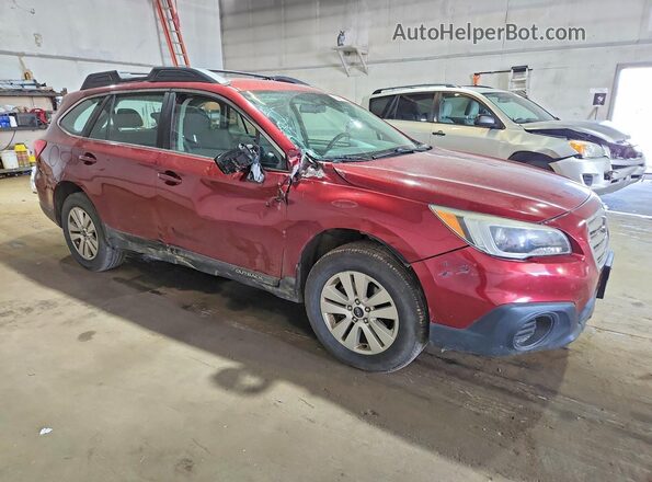 4S4BSAAC4H3299094 2017 SUBARU OUTBACK Бордовый Передняя правая четверть