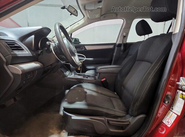4S4BSAAC4H3299094 2017 SUBARU OUTBACK Бордовый Вид салона спереди
