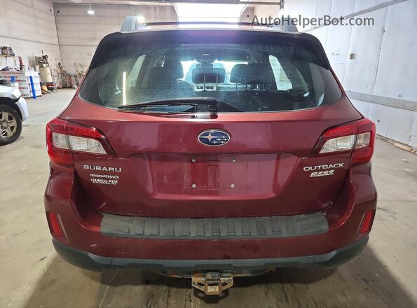 4S4BSAAC4H3299094 2017 SUBARU OUTBACK Бордовый Вид сзади