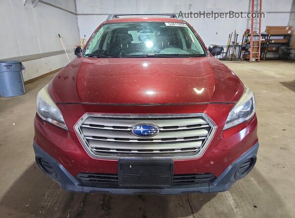 4S4BSAAC4H3299094 2017 SUBARU OUTBACK Бордовый Вид спереди
