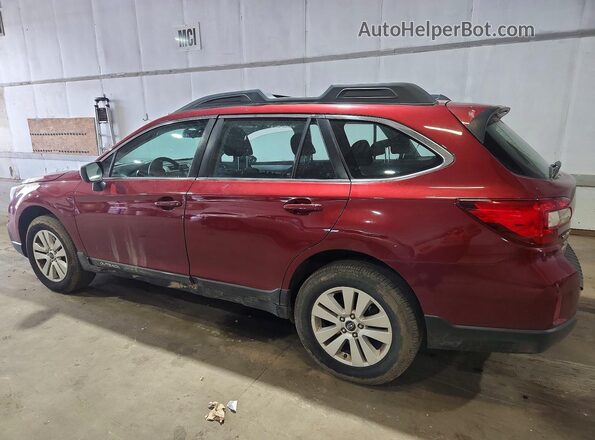 4S4BSAAC4H3299094 2017 SUBARU OUTBACK Бордовый Задняя левая четверть