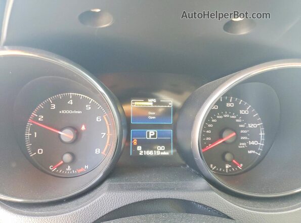 4S4BSAAC4H3371024 2017 SUBARU OUTBACK Silver Вид щитка приладів