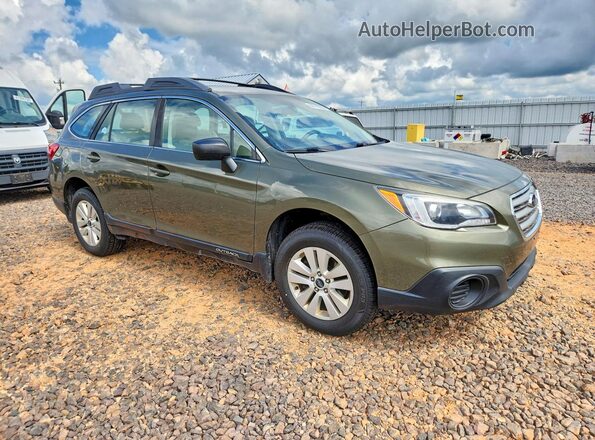 4S4BSAAC5H3317750 2017 SUBARU OUTBACK Green Przód prawy