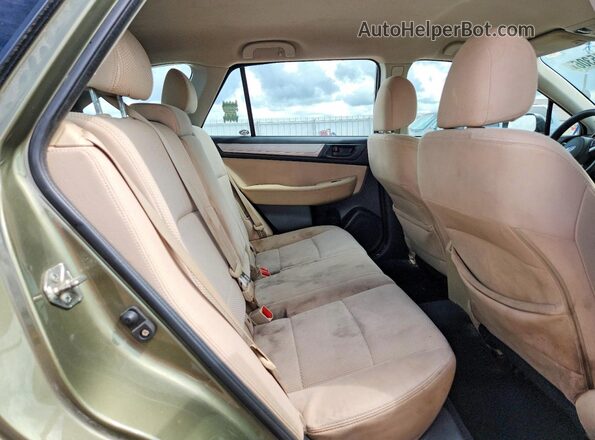 4S4BSAAC5H3317750 2017 SUBARU OUTBACK Green Widok wnętrza z tyłu