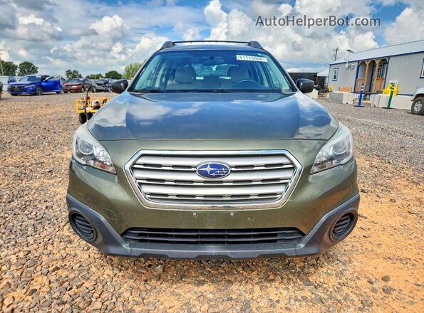 4S4BSAAC5H3317750 2017 SUBARU OUTBACK Green Widok z przodu