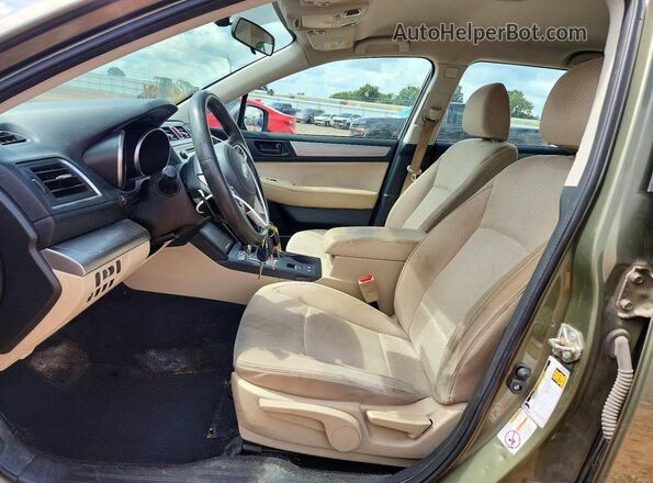 4S4BSAAC5H3317750 2017 SUBARU OUTBACK Green Widok wnętrza z przodu