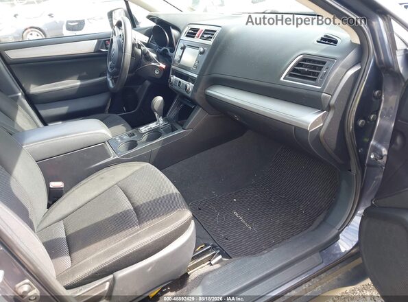 4S4BSAAC5H3423230 2017 SUBARU OUTBACK Gray Front interior view