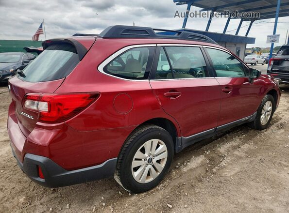 4S4BSAAC7J3225349 2018 SUBARU OUTBACK Red Задня права чверть