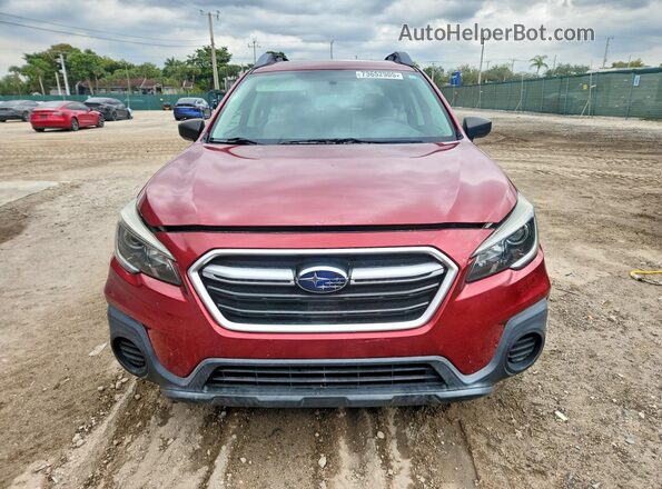 4S4BSAAC7J3225349 2018 SUBARU OUTBACK Red Вид спереду