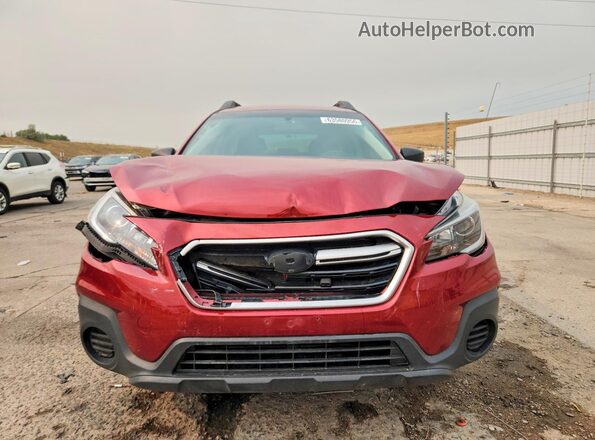 4S4BSAAC8J3273300 2018 SUBARU OUTBACK Burgundy Դիմացի տեսք