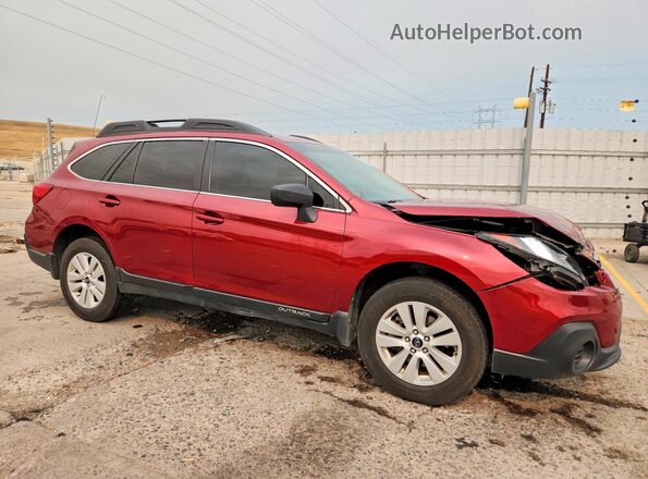 4S4BSAAC8J3273300 2018 SUBARU OUTBACK Burgundy Առջևի աջ