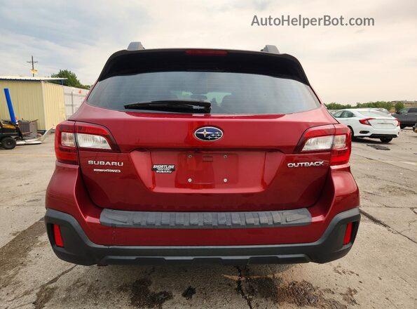 4S4BSAAC8J3273300 2018 SUBARU OUTBACK Burgundy Հետևի տեսք