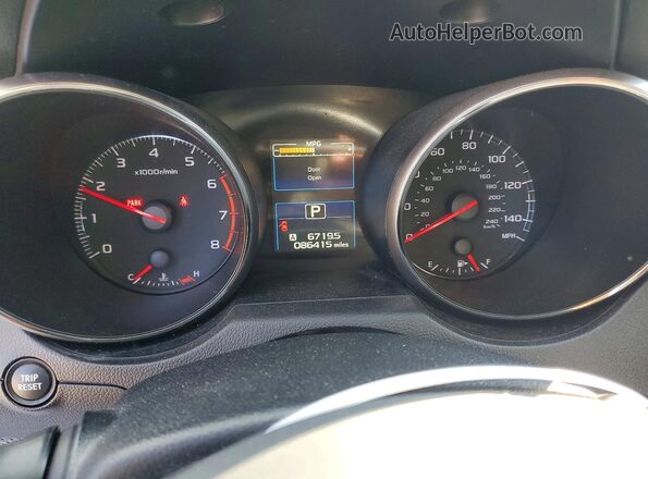 4S4BSAAC9H3418063 2017 SUBARU OUTBACK Gray Вид щитка приладів