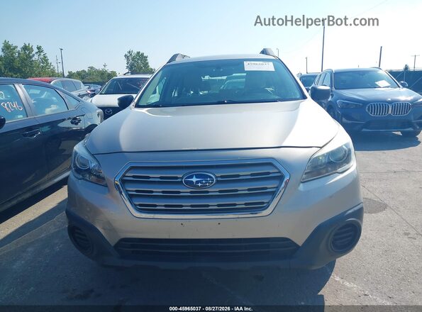 4S4BSAACXH3439097 2017 SUBARU OUTBACK Tan Widok wnętrza z tyłu