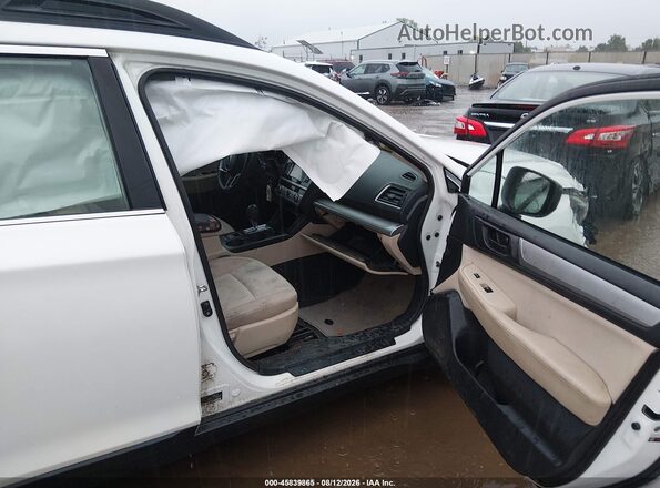 4S4BSAACXJ3308001 2018 SUBARU OUTBACK White Widok wnętrza z przodu
