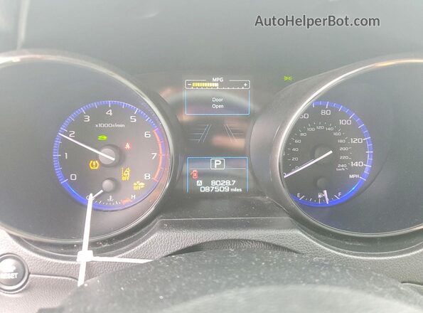 4S4BSABC0K3329035 2019 SUBARU OUTBACK White Instrument cluster view