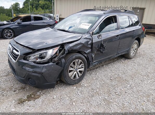 4S4BSABC3K3331653 2019 SUBARU OUTBACK Gray Vista tres cuartos delantera izquierda