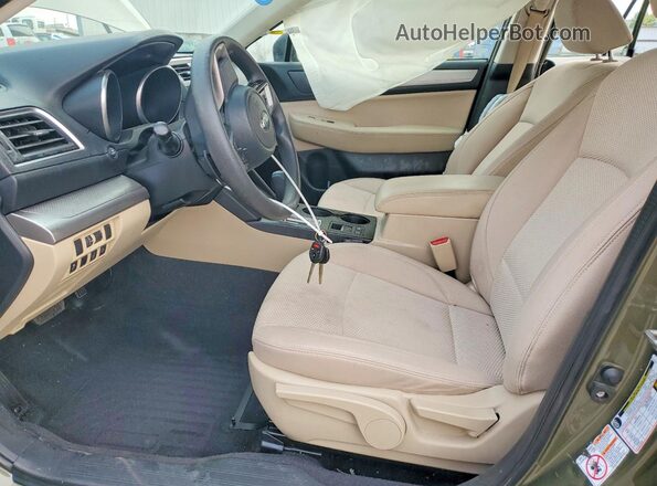 4S4BSABC4K3354052 2019 SUBARU OUTBACK Green წინა სალონის ხედი