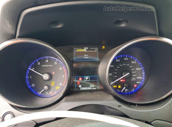4S4BSABC4K3354052 2019 SUBARU OUTBACK Green ხელსაწყოთა პანელის ხედი