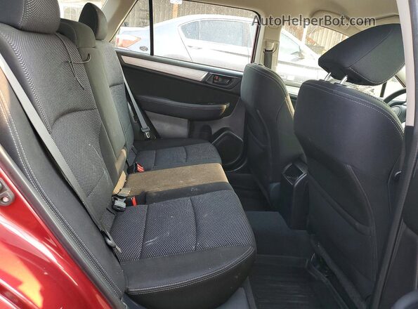 4S4BSABC7K3268119 2019 SUBARU OUTBACK Темно-бордовый Вид задних сидений