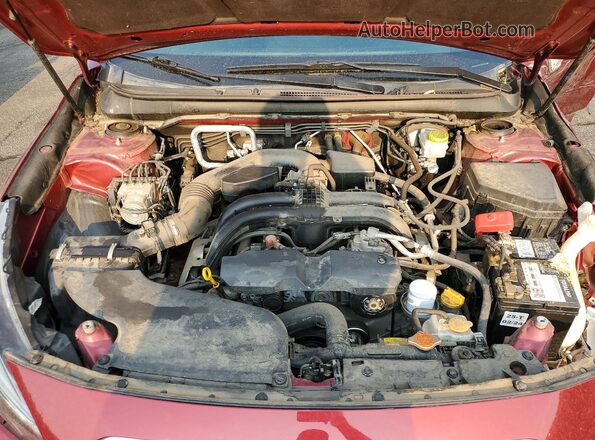 4S4BSABC7K3268119 2019 SUBARU OUTBACK Темно-бордовый Вид задней части салона