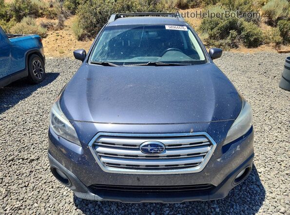 4S4BSACC0H3353990 2017 SUBARU OUTBACK Blue Вид спереду