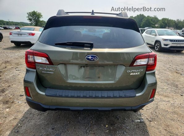 4S4BSACC2H3250392 2017 SUBARU OUTBACK Green Հետևի տեսք