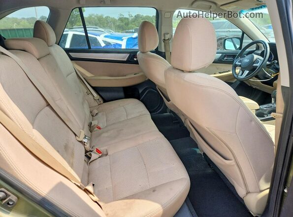 4S4BSACC2H3250392 2017 SUBARU OUTBACK Green Սալոնի հետևի տեսք